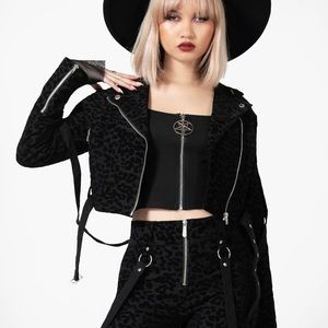 Killstar Demon Claw Biker Jacket Size Small NWOT